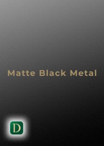 Matte Black Metal - Designmaster interior fir out Dubai