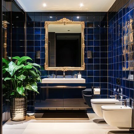 Metallics Modern Bathroom Interior Designs Fit-Outs - DesignMaster Dubai