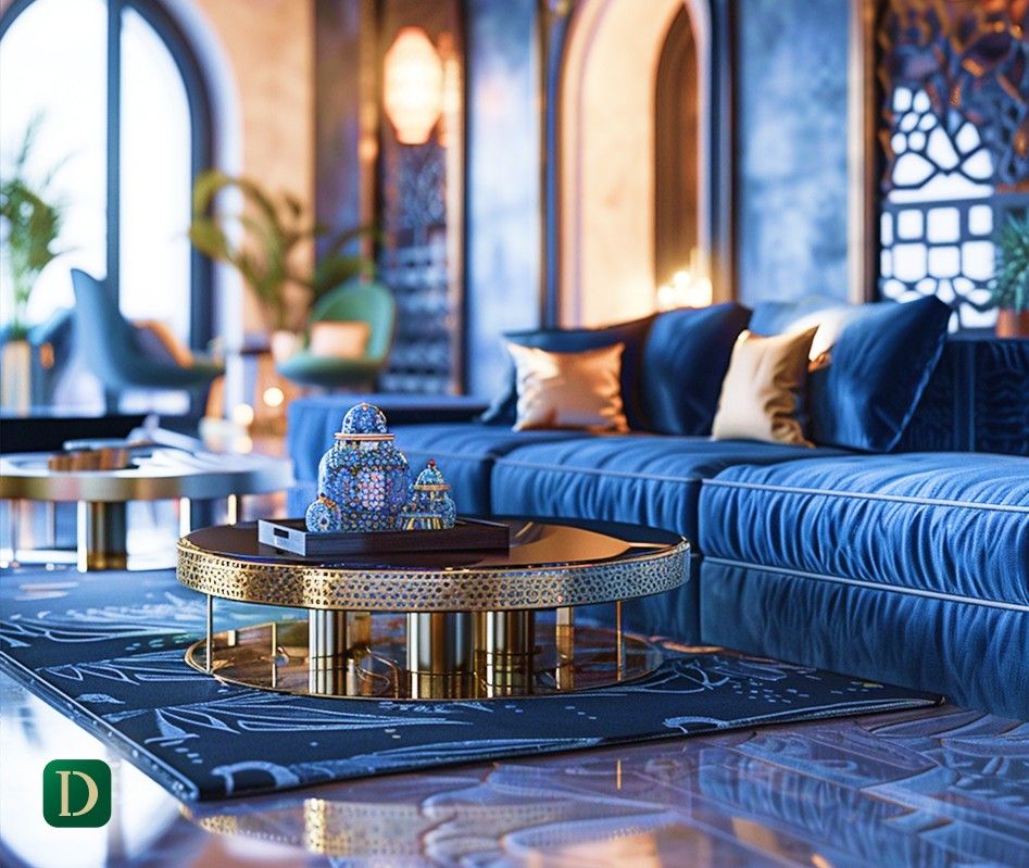 Luxury Living Room with Balanced Comfort and Elegance - DesignMaster Interior Design Company