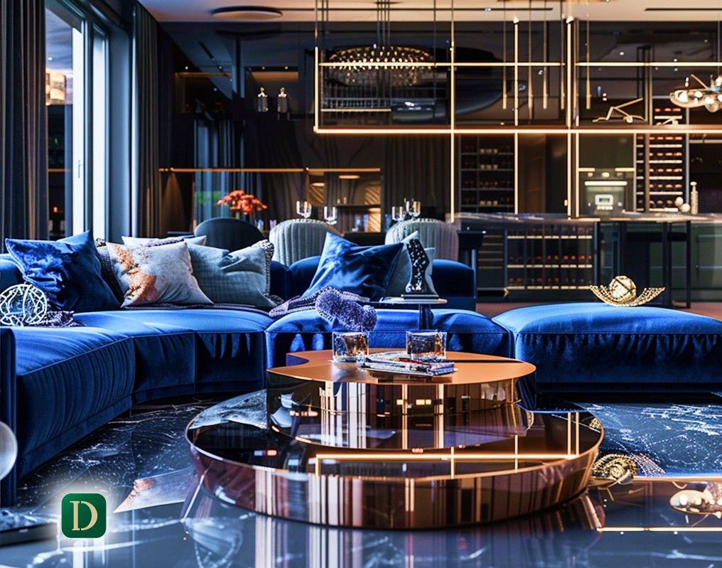 Why Blue Velvet Interiors Feel Instantly Luxurious - DesignMaster Fit Out Company in Dubai