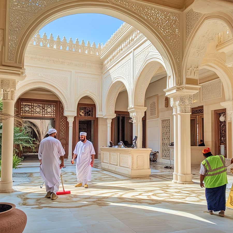 Arabic Villa Style Courtyards similar to Chettinad Luxury Designs - DesignMaster Dubai