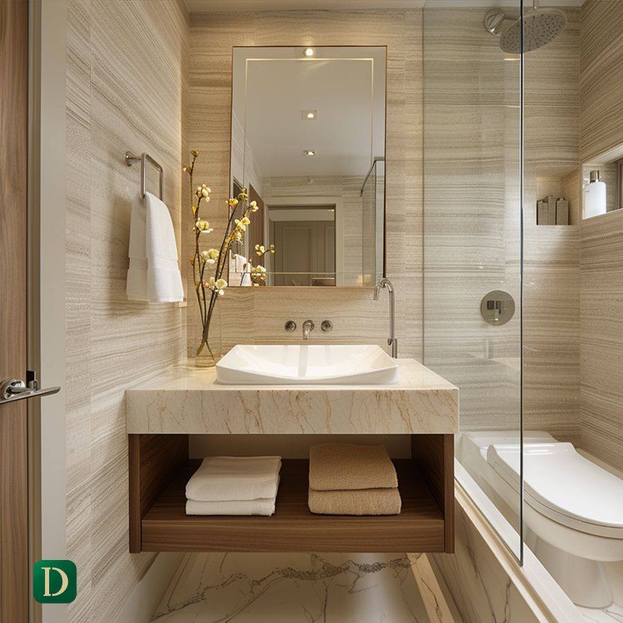 Materials and Finishes for a luxury Villa Powder Room Design Idea - DesignMaster Dubai (6)