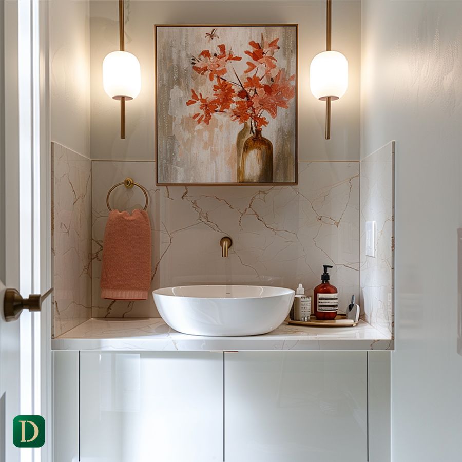 Materials and Finishes for a luxury Villa Powder Room Design Idea - DesignMaster Dubai (6)