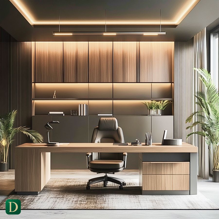 Neutral Palettes used in Minimalistic Office Interior Design in Dubai - DesignMaster Fit Out Company