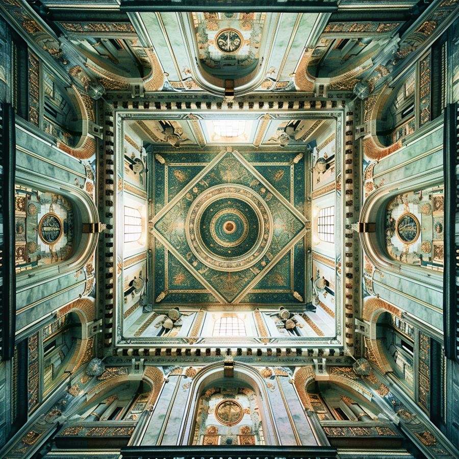 Ornamental ceilings of Chettinad Designs Luxury - DesignMaster Interior Design Company Dubai