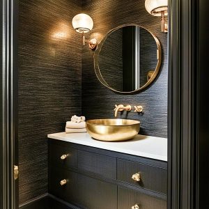 Statement Powder Room Designs Ideas for Villas - DesignMaster Fit Out Company Dubai