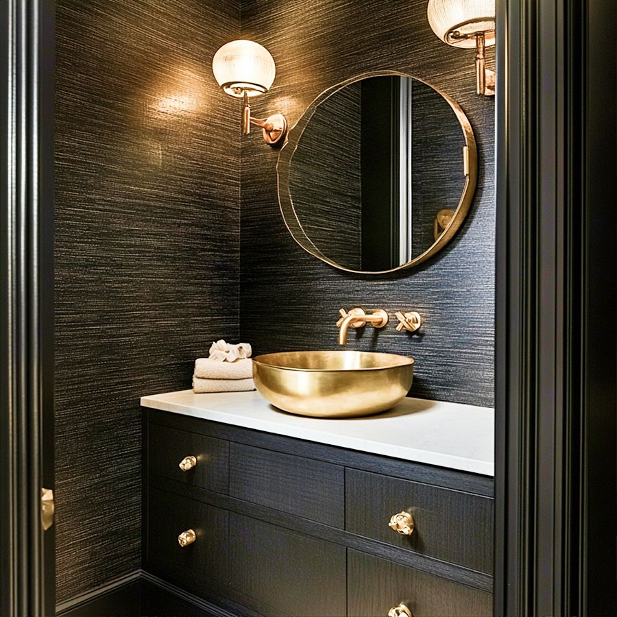 Statement Powder Room Designs Ideas for Villas - DesignMaster Fit Out Company Dubai