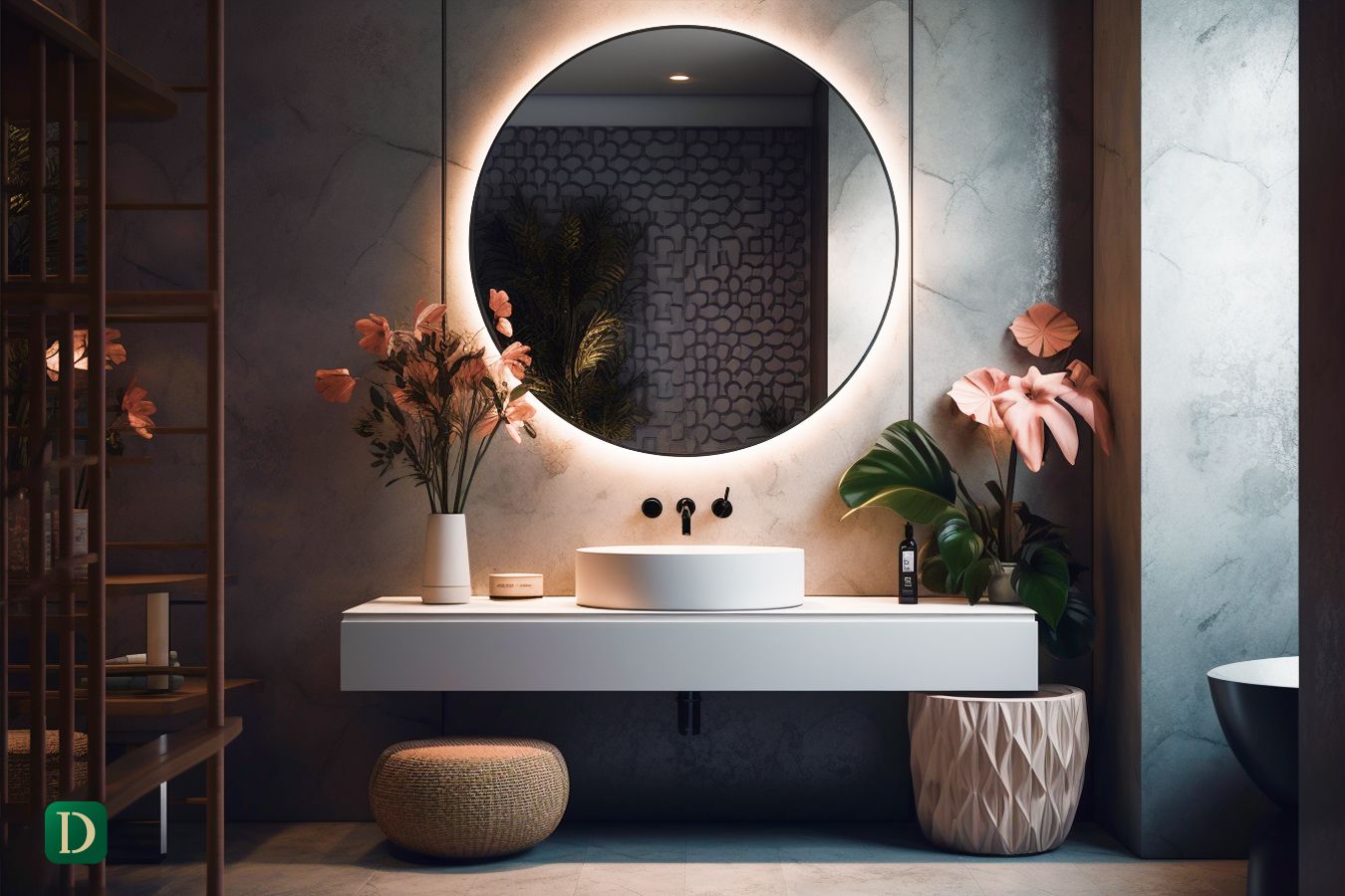 Villa Powder Room Design Ideas for Lighting - DesignMaster Interior Fit Out Dubai (5)