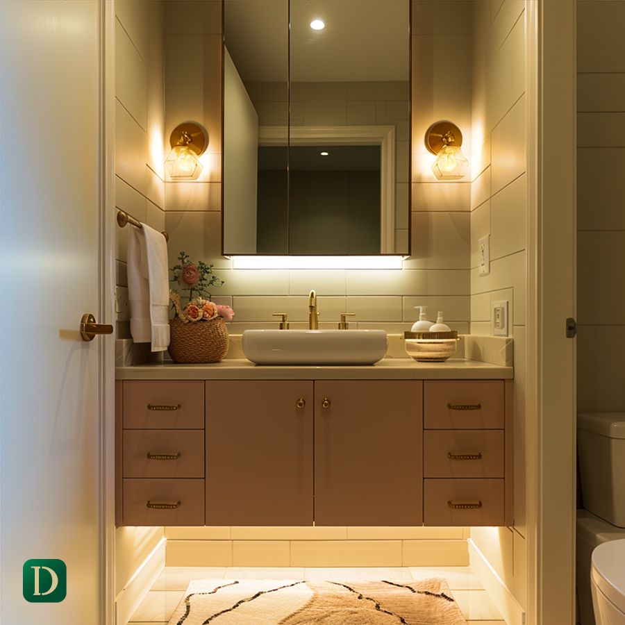 Villa Powder Room Design Ideas for Lighting - DesignMaster Interior Fit Out Dubai (5)