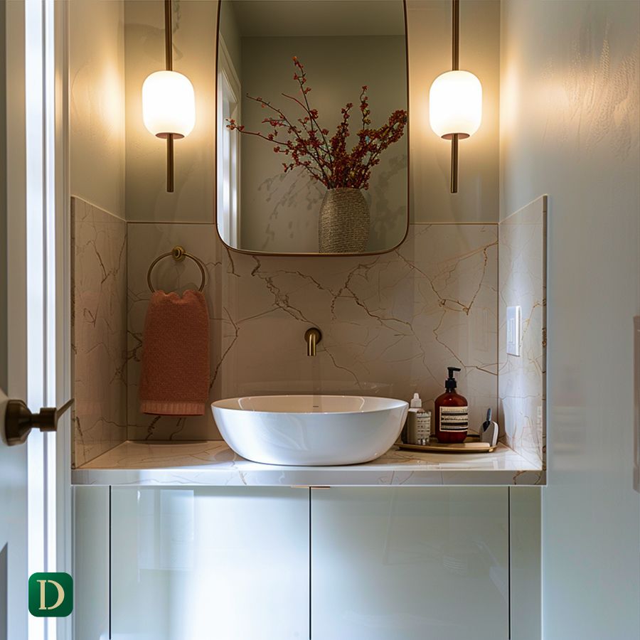 Villa Powder Room Design Ideas for Lighting - DesignMaster Interior Fit Out Dubai (5)