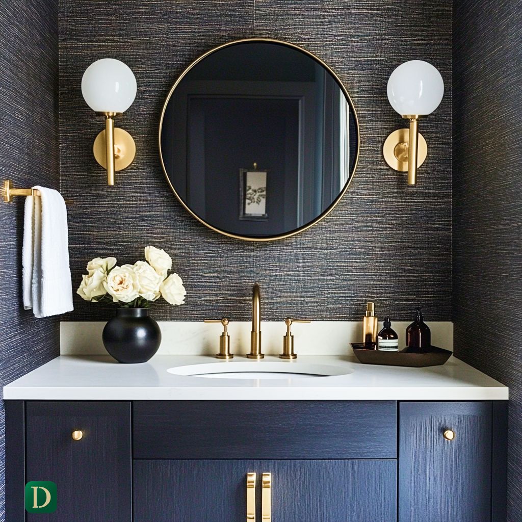 Villa Powder Room Designs and Idea Accents - DesignMaster Interior Fit Out Company Dubai