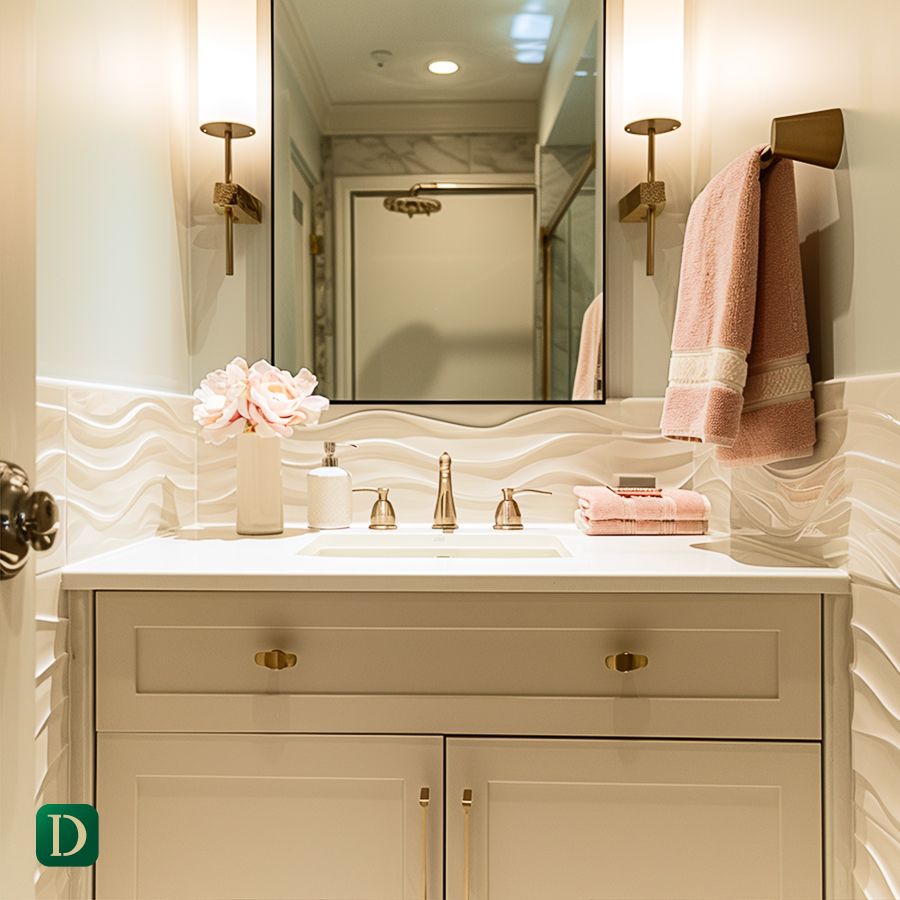 Wall Treatment for Luxury Villa Powder Room - DesignMaster Dubai (3)