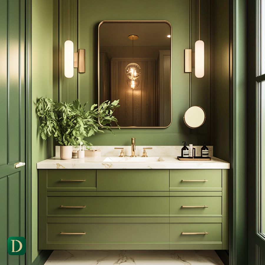 Wall Treatment for Luxury Villa Powder Room - DesignMaster Dubai (3)